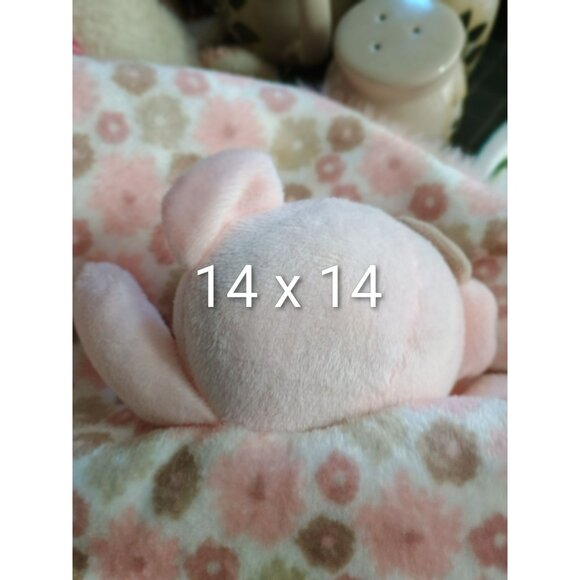 Dream Gro Teddy Bear Lovey Security Blanket Teether Sensory Toys Pink Brown - Picture 4 of 9